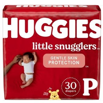 HUGGIES BABY DIAPERS, PREEMIE