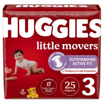 HUGGIES LITTLE MOVERS BABY DIAPERS
