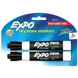 EXPO ERASE MARKERS BLACK