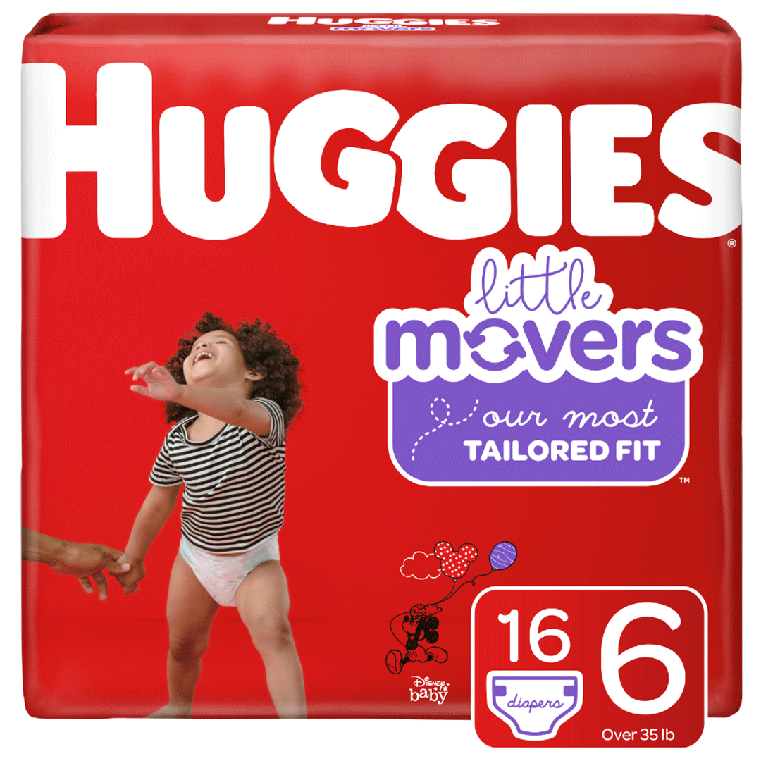 HUGGIES LITTLE MOVERS BABY DIAPERS