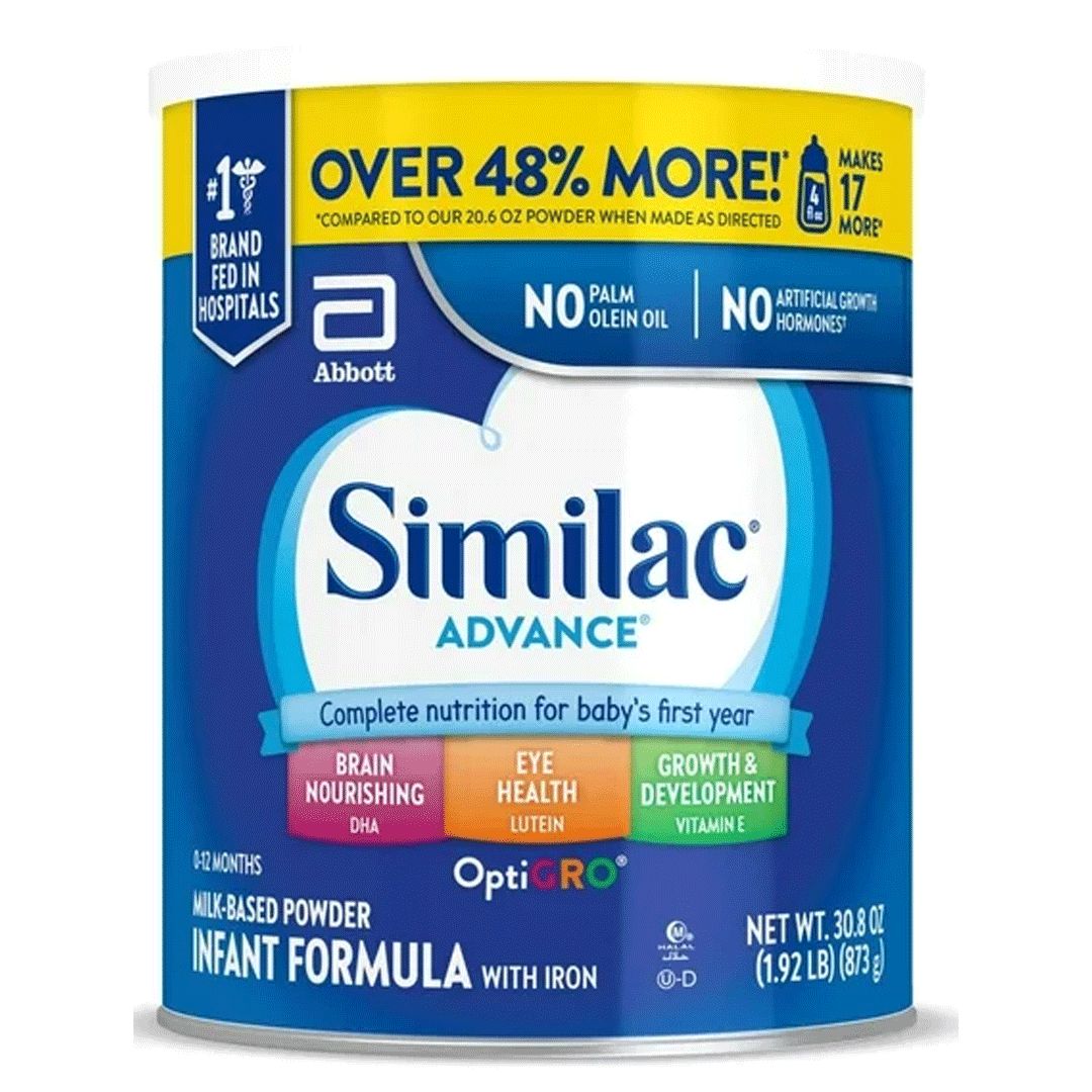 SIMILAC ADVANCE FORMULA 0-12 MONTHS 30.8 OZ